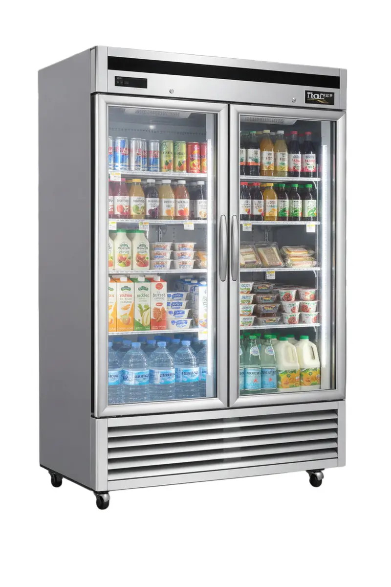 Kool-It 54-Inch Double-Glass-Door Display Cooler – 44 Cu. Ft., Model Kbsr-2G 1
