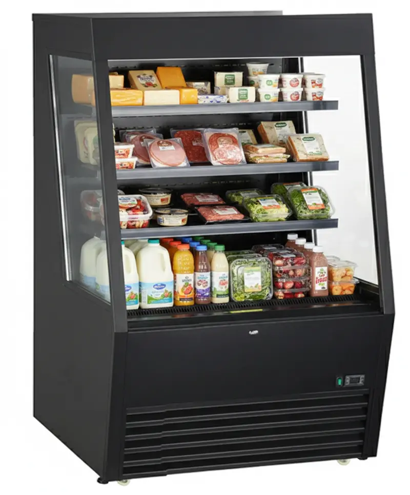 Kool-It Kom-48Xbk Open-Air Grab-And-Go Cooler – 47.4-Inch, 15.7 Cu. Ft. 1