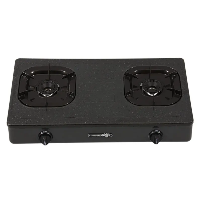 La Germania G-8002Bl 4-Burner Gas Stove – Black Finish 1