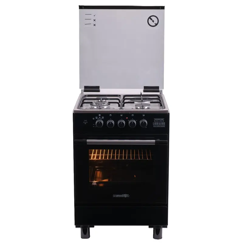La Germania Pfg631-30B – 60Cm Black Built-In Gas Cooktop 1