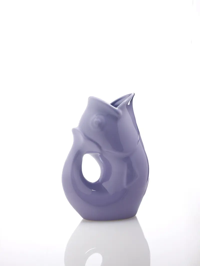 Large Lavender Gurgle Pot Pouring Pitcher 1