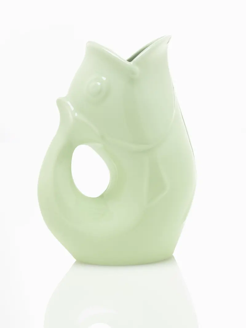 Large Light Green Gurgle Pot 1