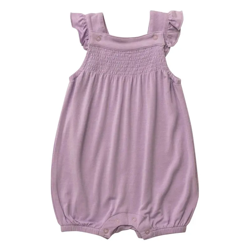 Lavender Herb-Dyed Overall Shortie For Little Ones 1