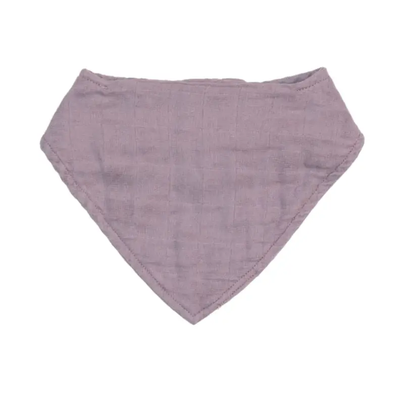 Lavender Organic Muslin Bandana Bib For Babies 1