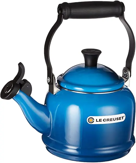 Le Creuset 1.25-Quart Marseille Blue Demi Kettle 1