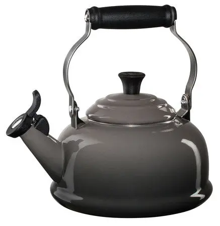 Le Creuset 1.7-Quart Flint Oyster Whistling Kettle 1