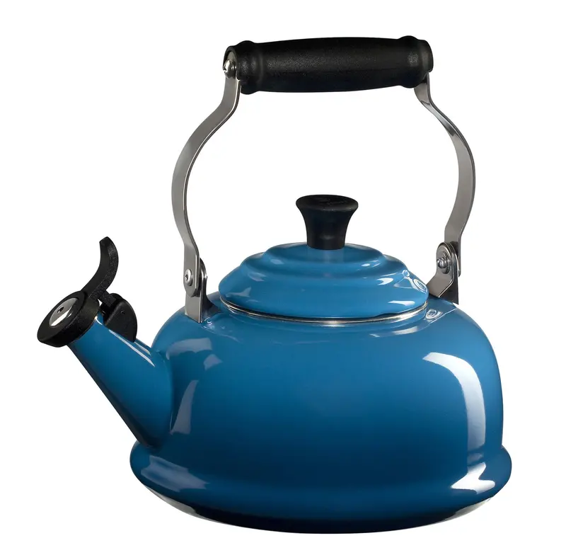 Le Creuset 1.7-Quart Marseille Blue Whistling Kettle 1