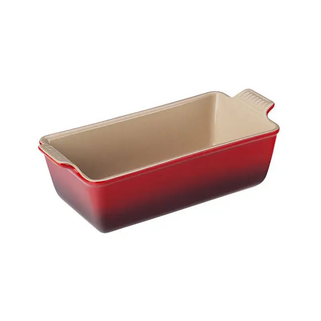 Le Creuset 9-Inch Cerise Red Heritage Loaf Pan – Enameled Cast Iron Baking 1