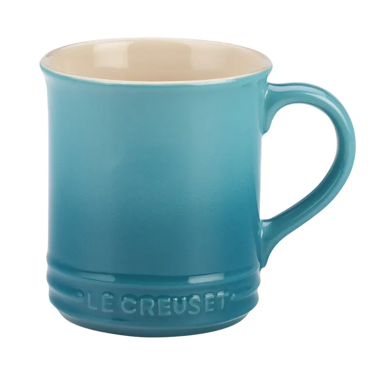 Le Creuset Caribbean-Blue 12-Ounce Ceramic Mug – Dishwasher Safe 1