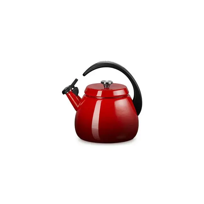 Le Creuset Cherry Cloche Kettle – 2.2-Quart Premium Enamel Kettle 1