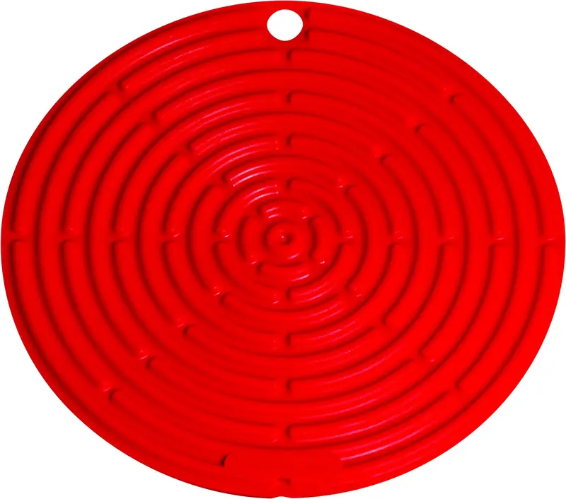 Le Creuset Cherry-Colored Silicone Cool Tool Handle 1