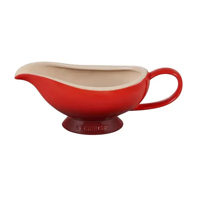 Le Creuset Cherry Gravy Server With Drip-Free Spout 1