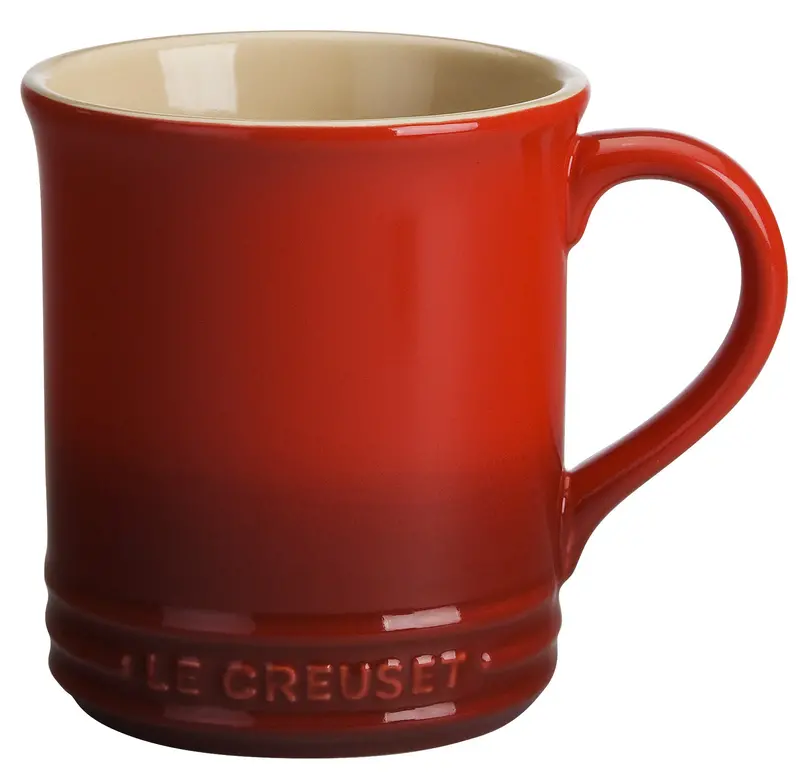 Le Creuset Cherry-Red 12-Ounce Ceramic Mug – Oven And Microwave Safe 1