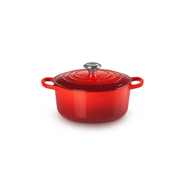 Le Creuset Cherry Red 4.5-Qt Round Dutch Oven 1