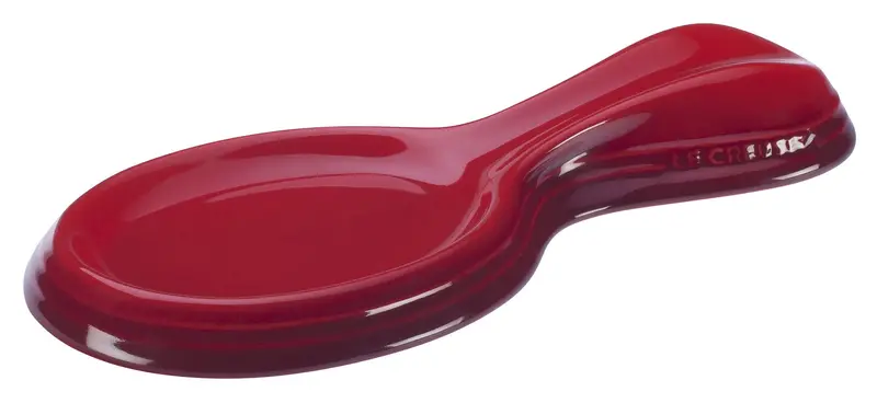 Le Creuset Cherry-Red Ceramic Spoon Rest 1