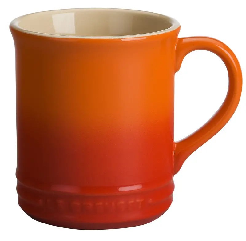 Le Creuset Flame-Orange 12-Ounce Ceramic Mug – Iconic Enamel Finish 1
