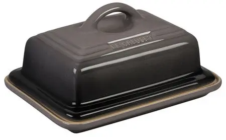 Le Creuset Flint Oyster Heritage Butter Keeper Dish 1