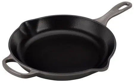 Le Creuset Flint Oyster Skillet – 10.25" Cast Iron, Heavy-Duty Base 1