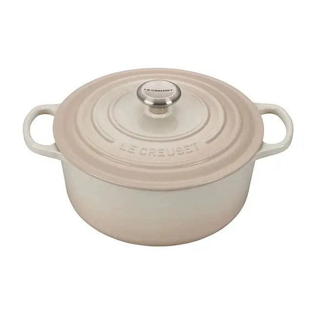 Le Creuset Meringue White 5.5-Quart Dutch Oven 1