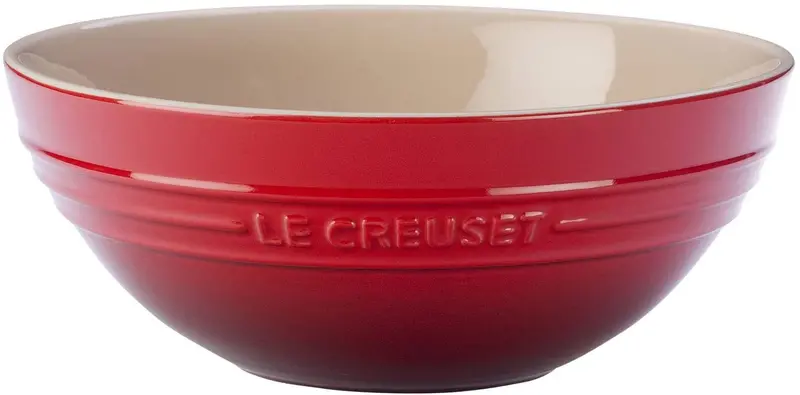 Le Creuset Multi-Use Bowl – 1.7 Qt, Cherry Red Enamel Cast Iron 1