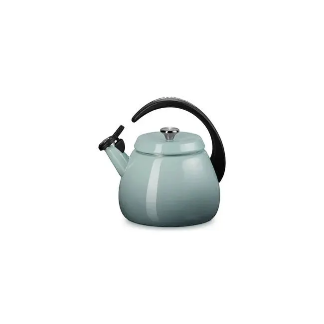 Le Creuset Sea Salt Cloche Kettle – 2.2-Quart Soft-Tone Enamel Kettle 1