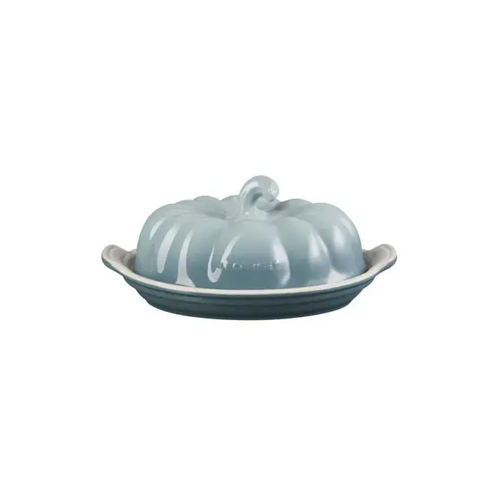 Le Creuset Sea Salt Glazed Pumpkin Butter Dish 1