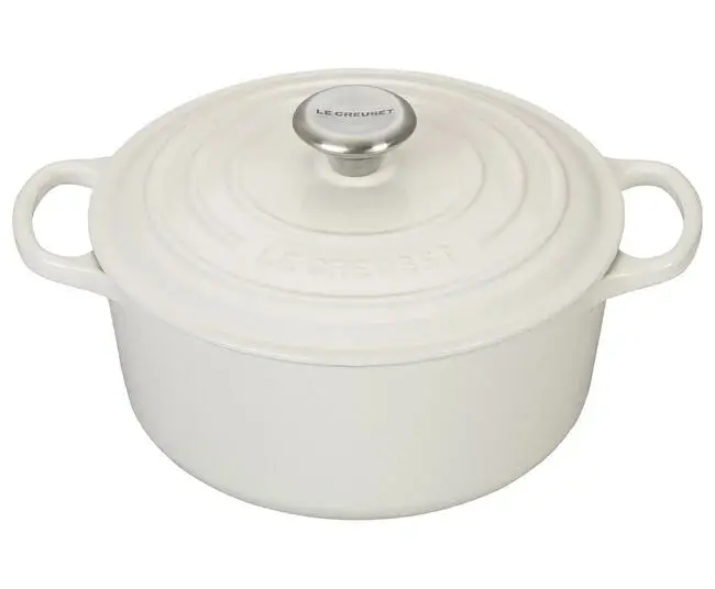 Le Creuset White 5.5-Quart Dutch Oven 1