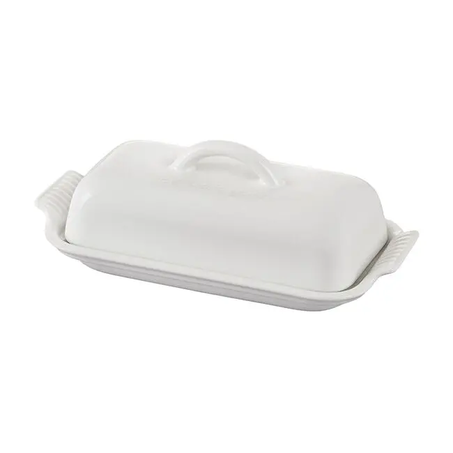 Le Creuset White Heritage Butter Keeper 1