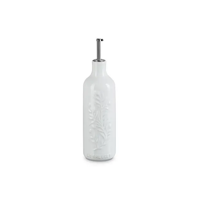 Le Creuset White Oil Cruet With Pour Spout 1