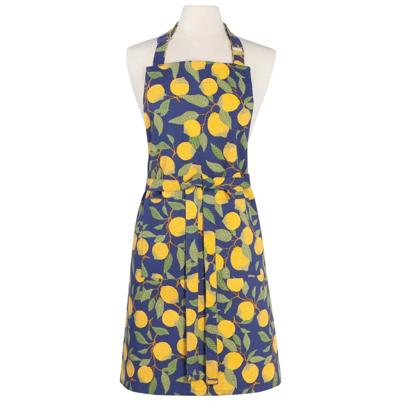 Lemons Chef Apron By Now Designs – Vibrant Citrus-Themed Cooking Smock 1