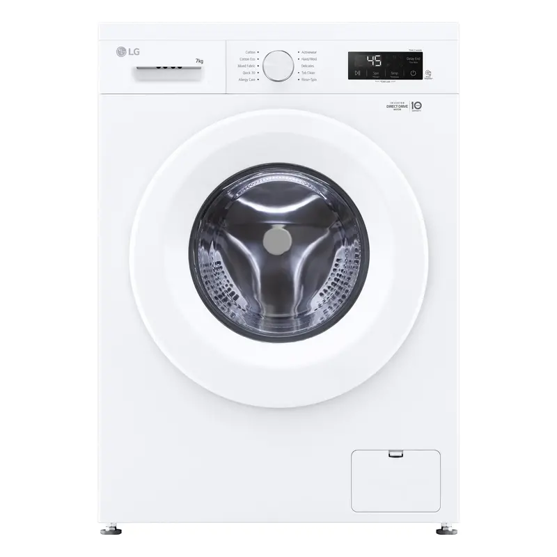 Lg Fb1207S6W 7 Kg Front-Load Inverter Washing Machine With Turbodrum 1