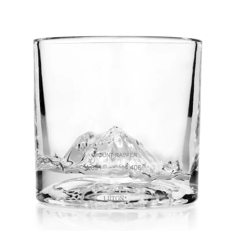 Liiton Mount Rainier Double-Wall Cocktail Glasses – Pair 1