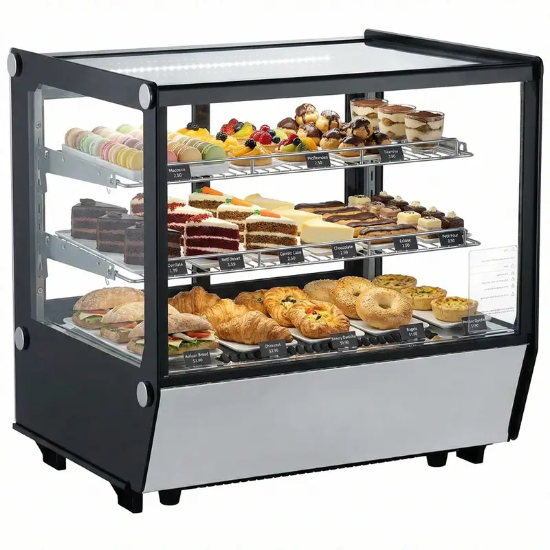 Lisa-66R – 26-Inch Rectangular Refrigerated Countertop Display Case For Chefs 1