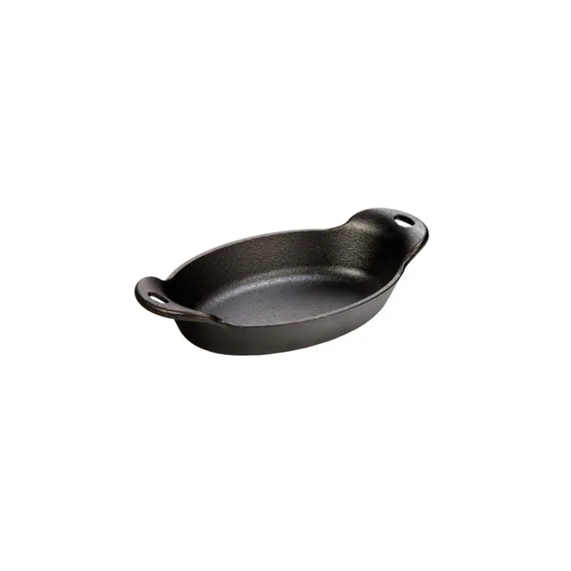 Lodge Heat-Treated Oval Cast Iron Serving Dish (36 Oz) 1