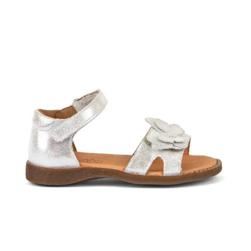 Lore Closed-Heel Sandal – Silver Butterfly Accent Design 1