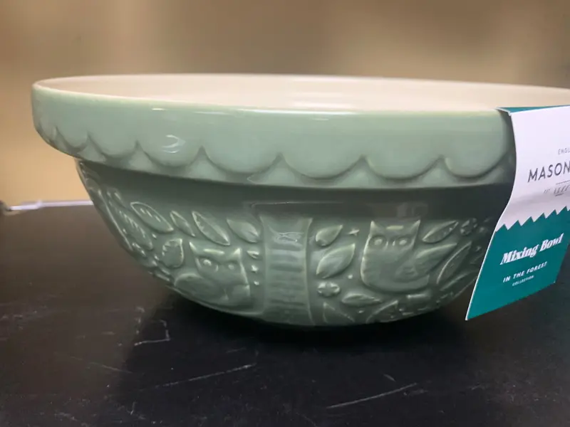 Mason Cash 11-Inch Dark Green Ceramic Mixing Bowl 1