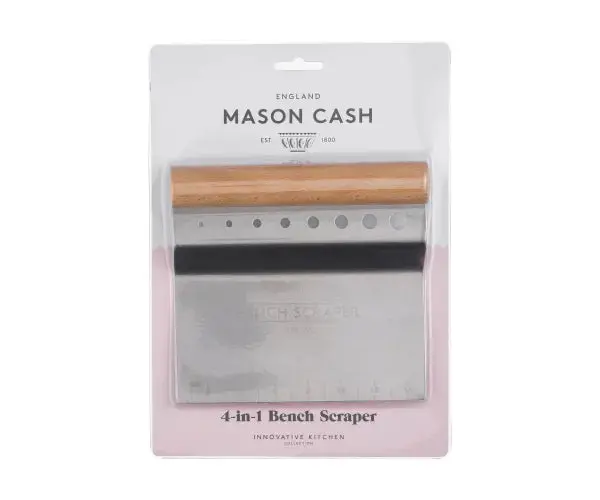Mason Cash 4-In-1 Bench Scraper – Multi-Function Dough & Pastry Tool 1