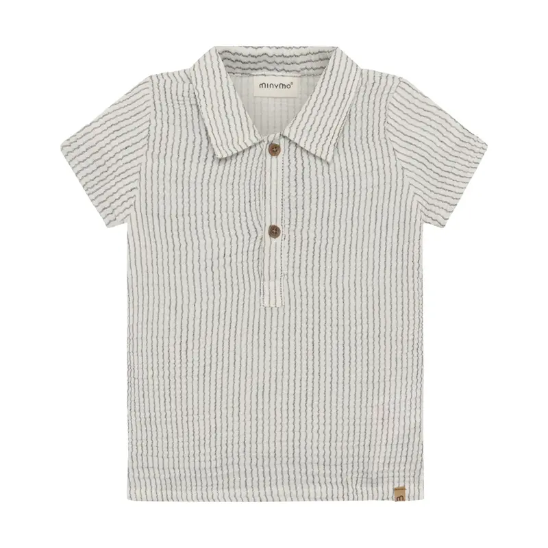 Matching Blue Stripe Organic Muslin Shirt 1
