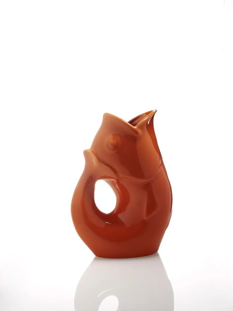 Medium Paprika Gurgle Pot Creamer 1