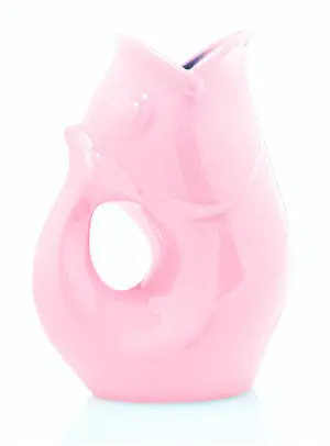 Medium Pink Creamer Gurgle Pot 1
