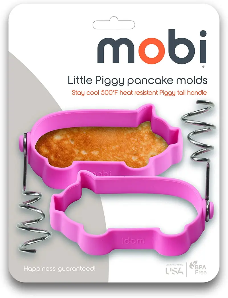 Mobi Little Piggy Silicone Pancake Mold Set 1