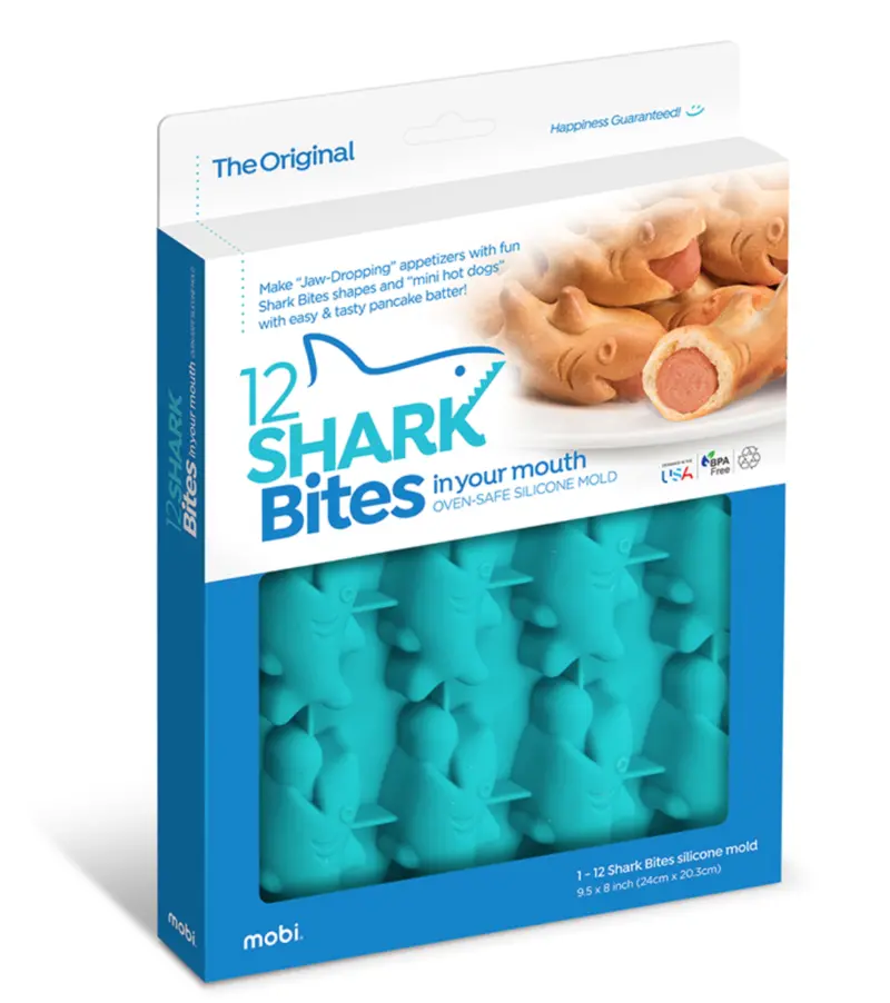 Mobi Shark Bites Silicone Baking Mold For Fun-Shaped Treats 1