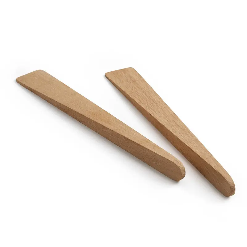Modern Oak Salad Serving Set – 13-Inch Dual-Piece Design 1