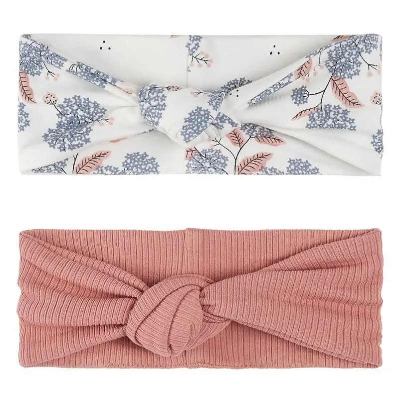 Monarch Butterfly And Bubblegum Print Headband Duo 1