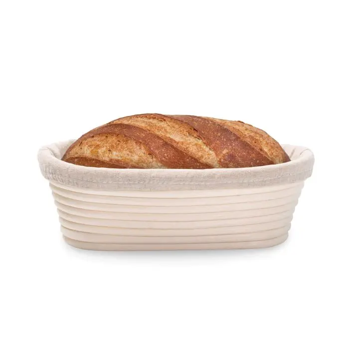 Mrs. Anderson’S Baking Oval Brotform Proofing Basket – Natural Wood Grain Finish 1