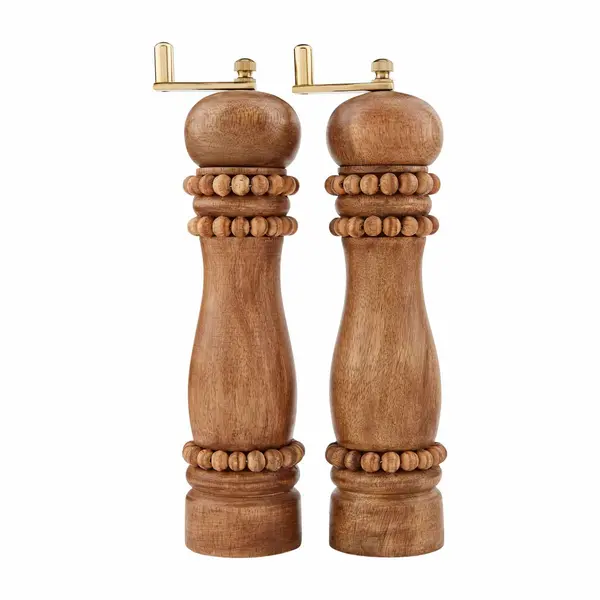 Mudpie Beaded Salt And Pepper Grinder Set 1