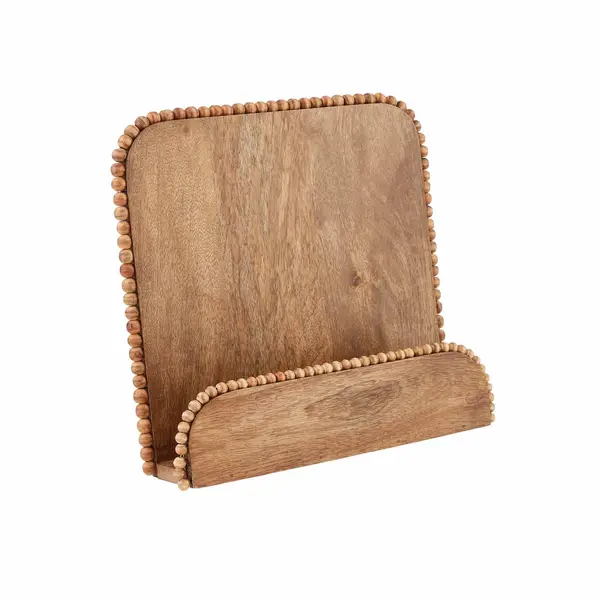 Mudpie Beaded Wooden Cookbook Stand 1