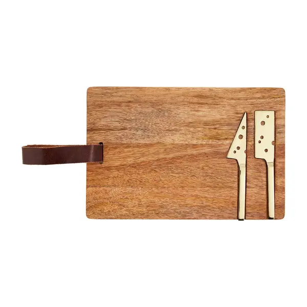 Mudpie Integrated Cheese Board And Utensil Set 1
