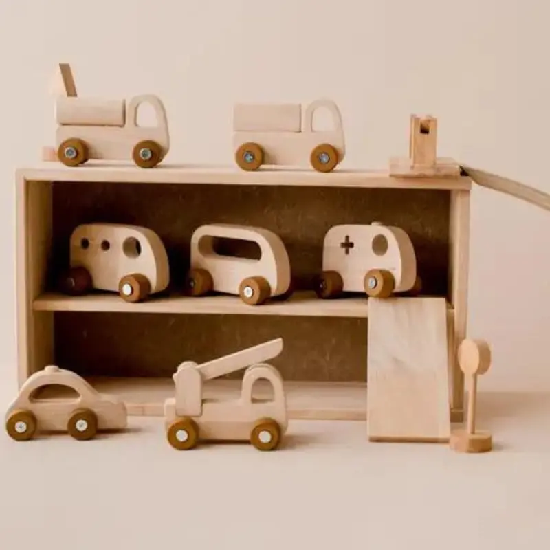 Multi-Vehicle Wooden Play Set 1