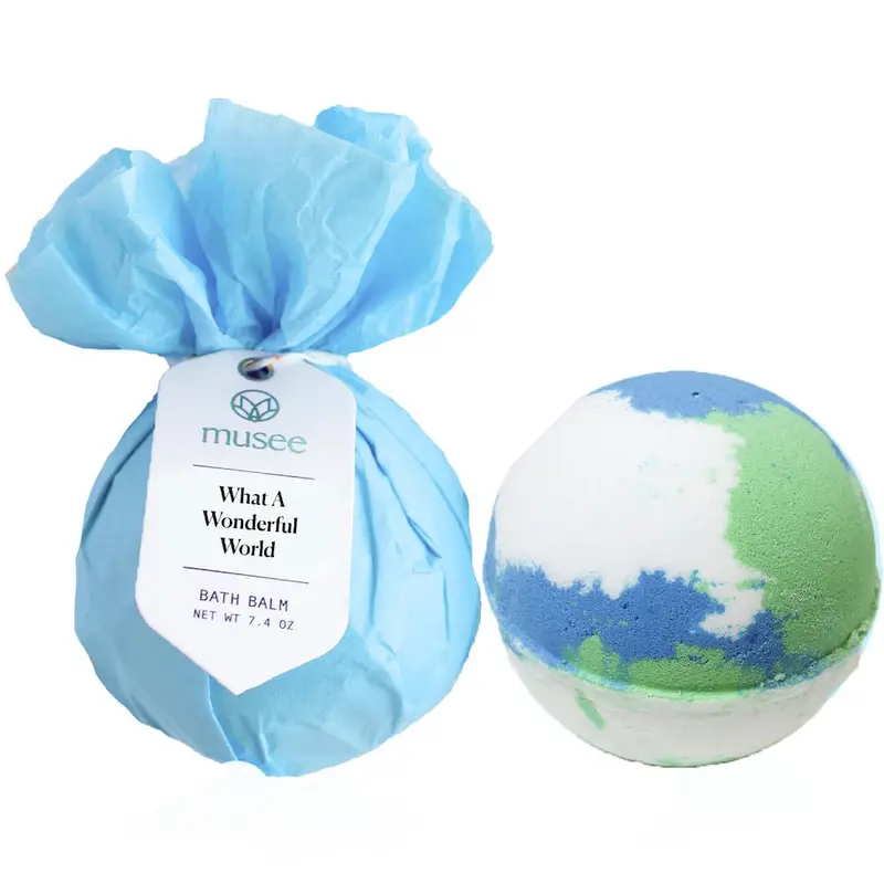 Musee What A Wonderful World Bath Bomb – Gentle Jasmine & Vanilla 1